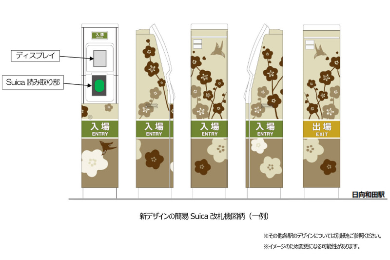 JR東日本は、青梅線「東京アドベンチャーライン」のホーム柱駅名標と簡易Suica改札機のデザインをリニューアルする