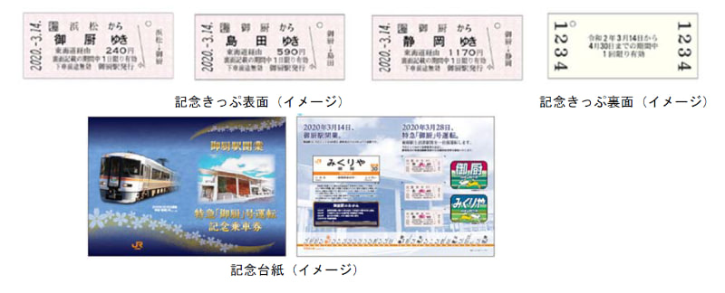 御厨駅開業＆特急『御厨』号運転記念乗車券