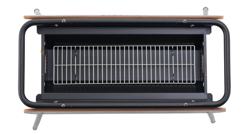 火床に肌が直接触れないよう4方向を保護する