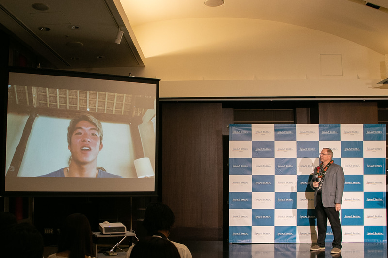 ハワイ州観光局 7代目親善大使の五十嵐カノア選手はネット中継で参加