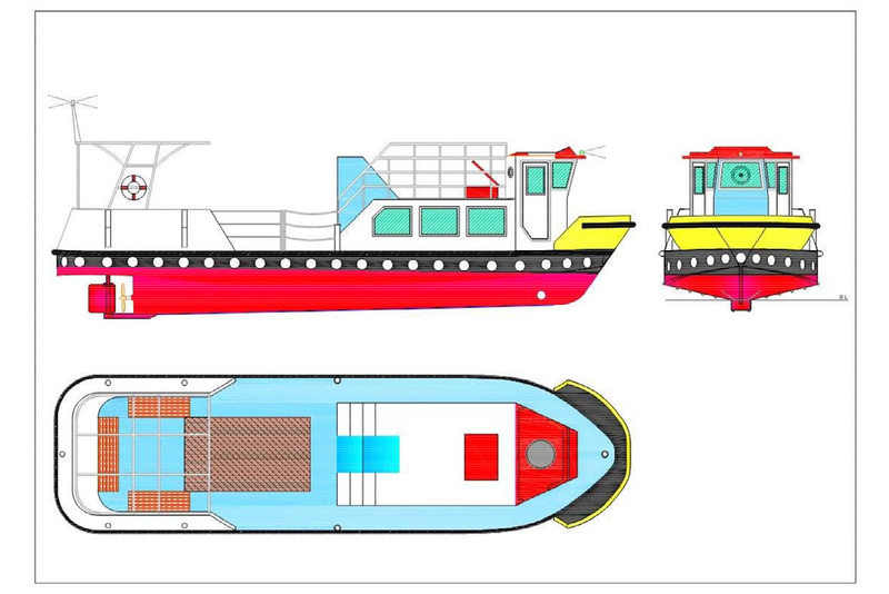 新船「とりで（三代目）」のデザイン