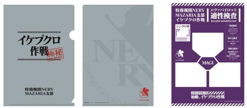 適性検査シートは特製クリアファイルに入れる