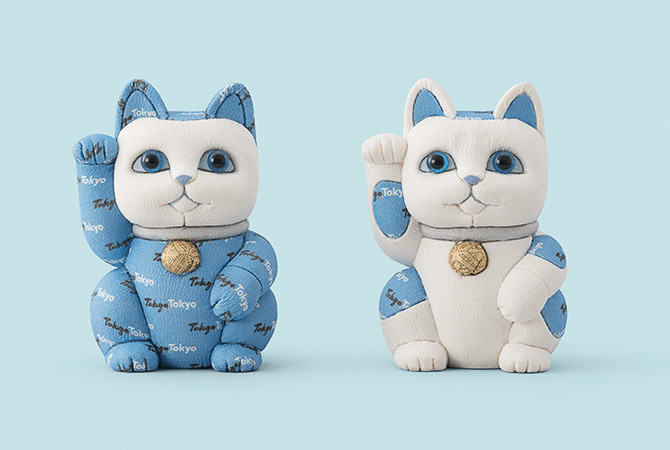 「江戸木目込 招き猫」