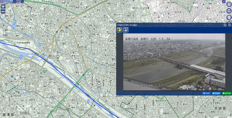 「簡易型河川監視カメラ」の設置箇所数を1.6倍に増加