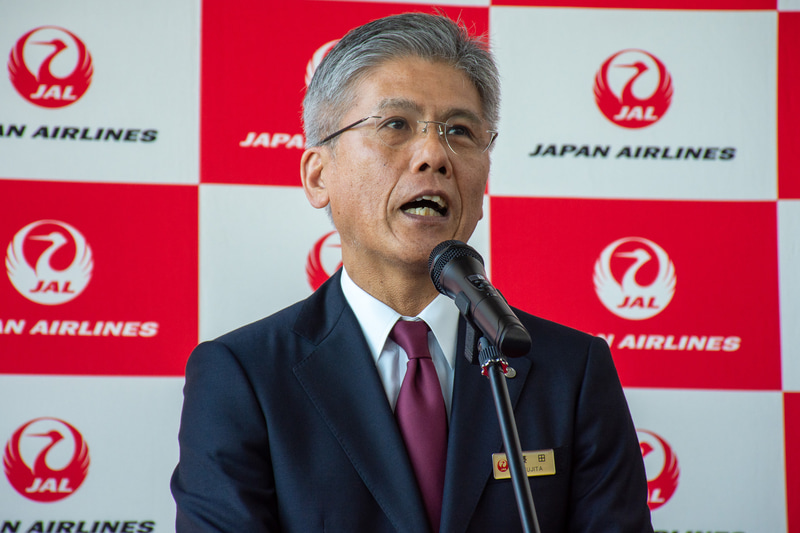 日本航空株式会社 代表取締役副社長 藤田直志氏