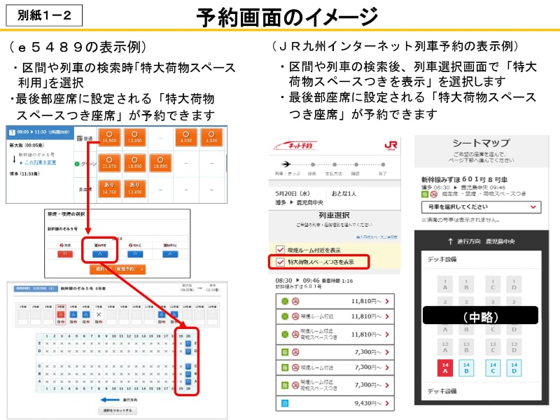 予約画面のイメージ
