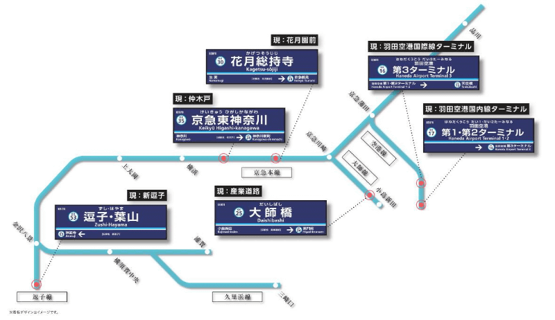 変更6駅