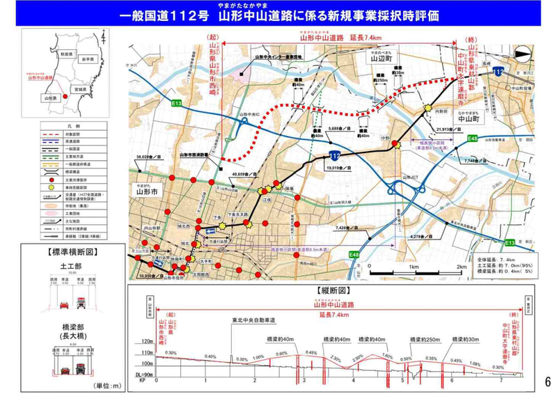 （一般国道112号）山形中山道路
