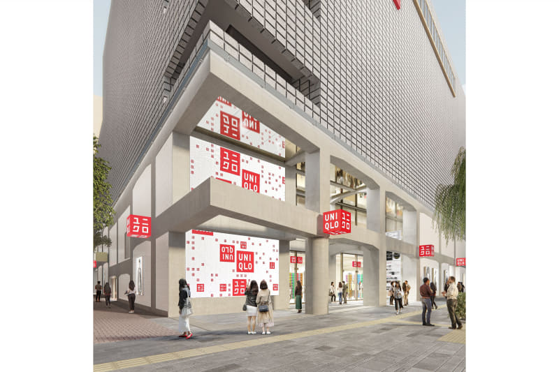 「UNIQLO TOKYO」の正面入り口（イメージ図）