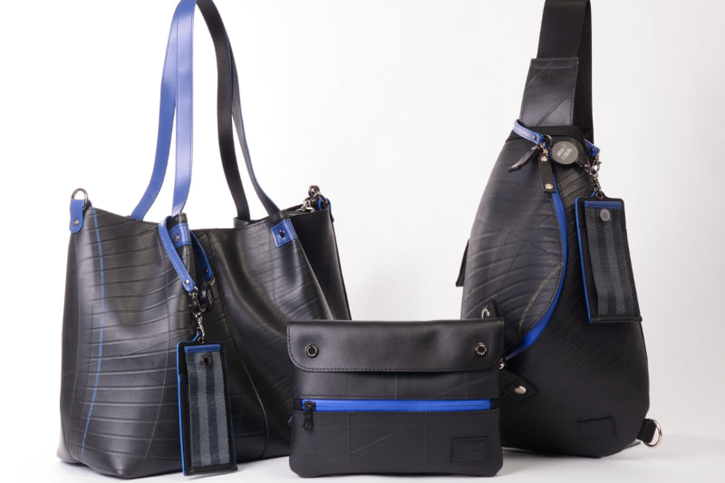 SEALとANAは廃タイヤやシートベルトなどを再利用してコラボレーションアイテムを発売した