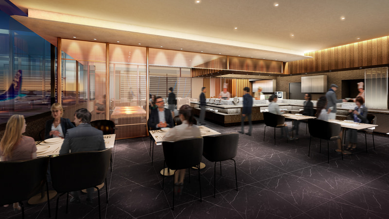 ANA SUITE LOUNGEのダイニングエリア