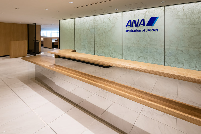 ANA ARRIVAL LOUNGEの受付