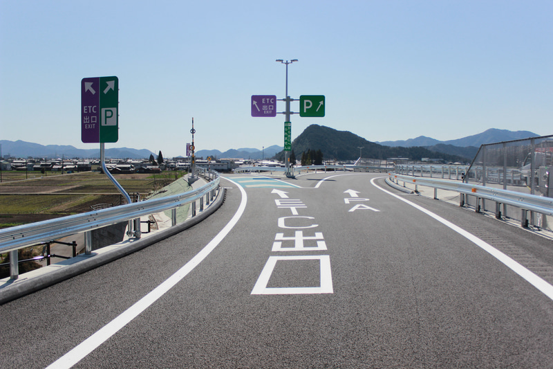 岐阜三輪PA/SIC（外回り）のPAとSICの分岐