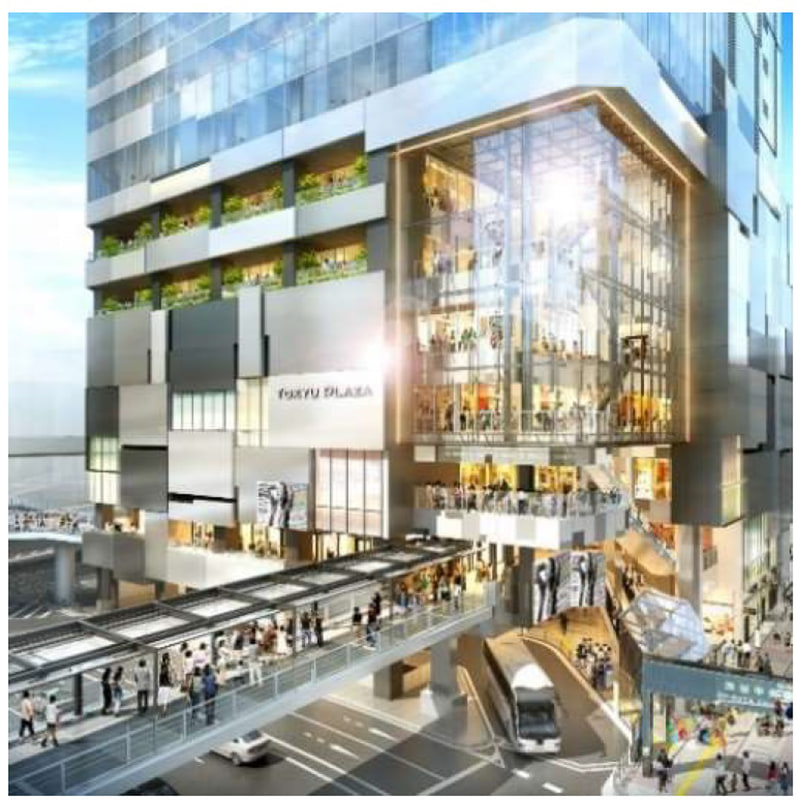 渋谷フクラス側から見た完成イメージ