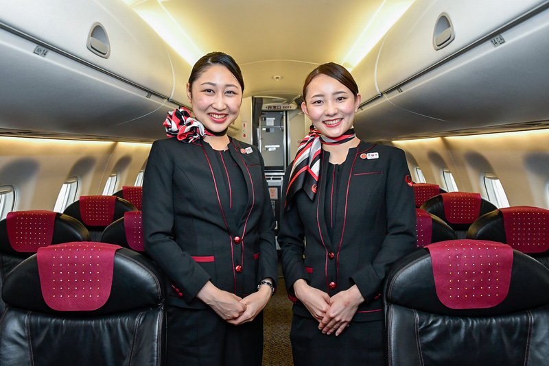 JALと同じものを着用する