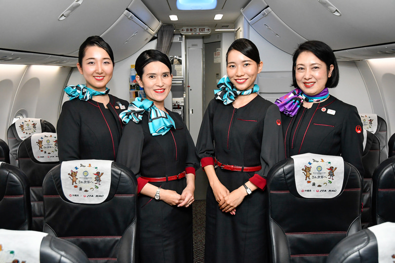JTAもJALと同じものを着用する