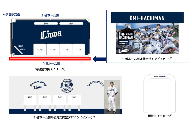 待合室の内外装デザインなど