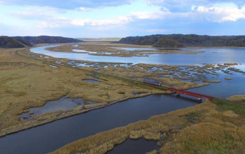 厚岸駅～糸魚沢駅間「別寒辺牛湿原」