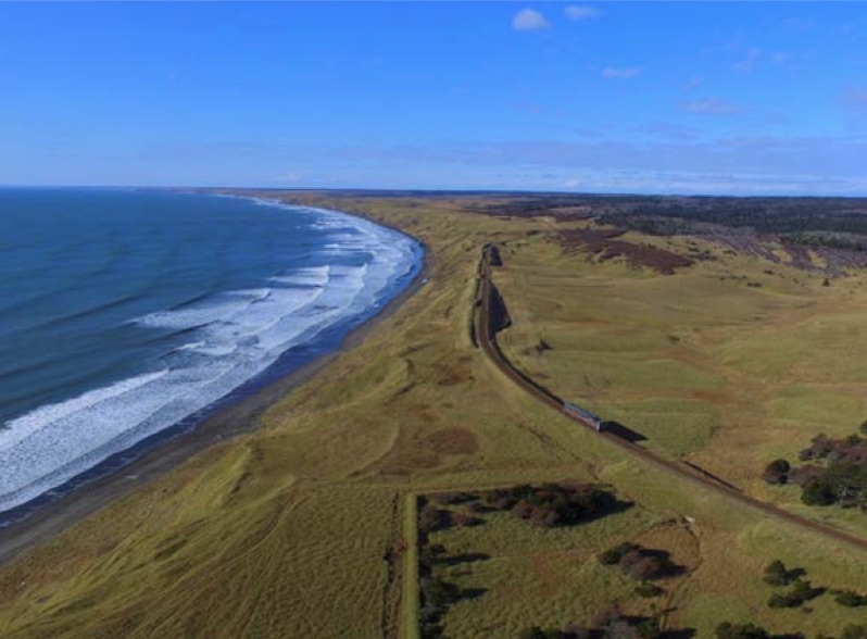 別当賀駅～落石駅間「落石海岸」