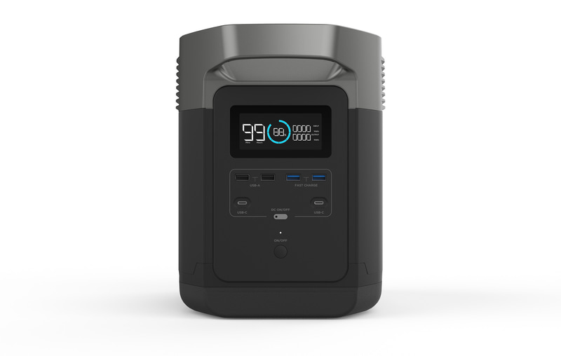 左右上部にハンドル、本体側面には冷却ファンも備えている