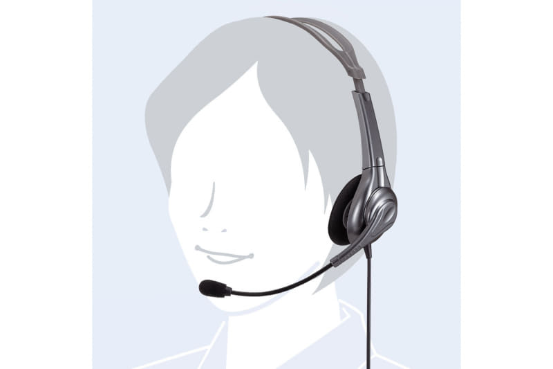 片耳タイプのヘッドセット