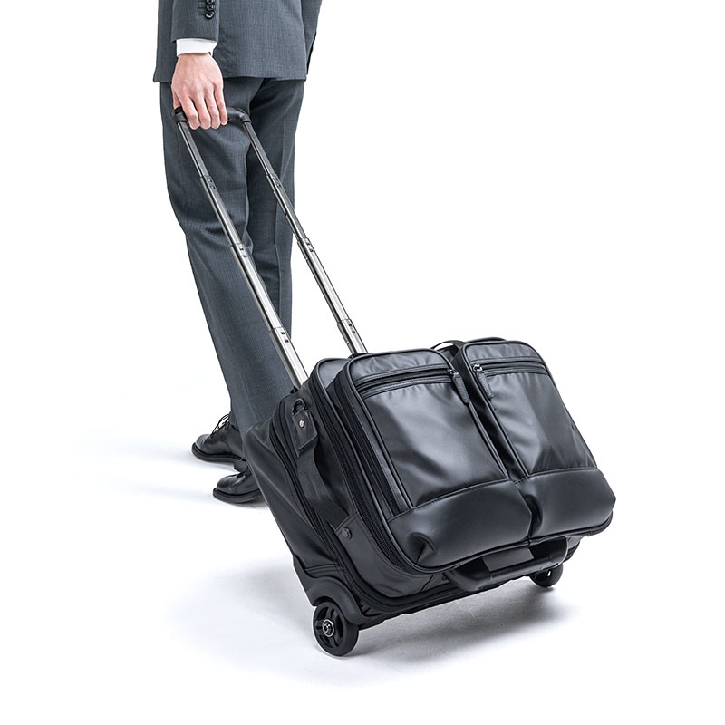 サンワサプライは最大36Lに拡張できるビジネスキャリーを発売した
