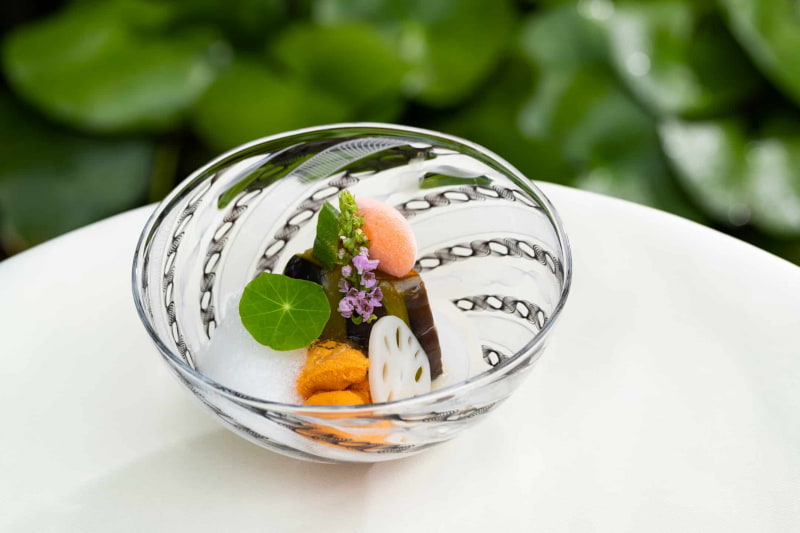 「賀茂茄子の涼味寄せ」