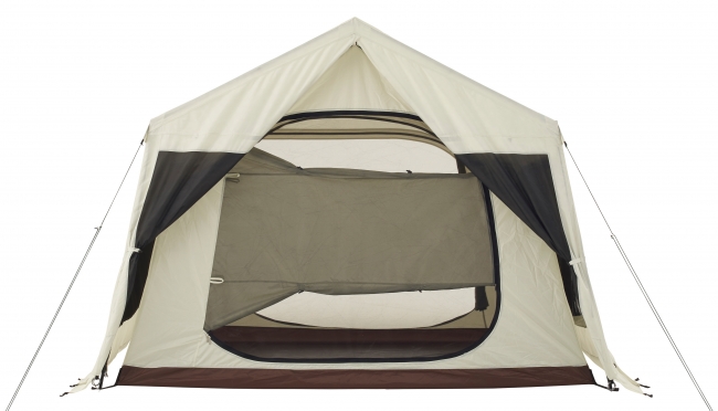 インナーテントには室内換気に優れたC型ドアを採用
