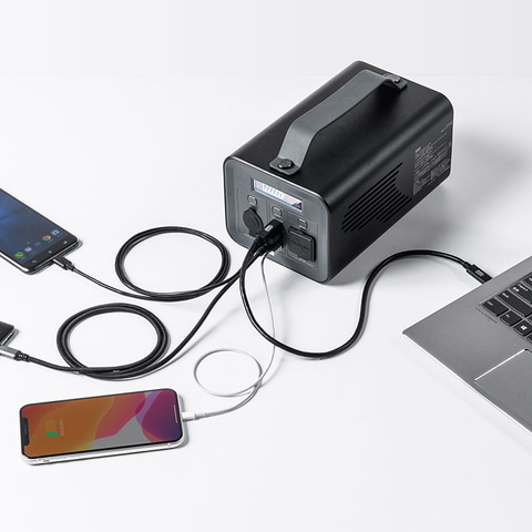 サンワサプライ、屋外でコンセントが使える231Whのポータブル電源