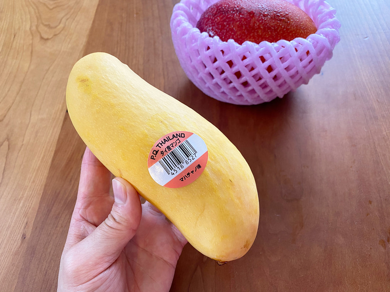 4～5月が1年のなかでも一番甘みが強まるというタイ産マンゴー