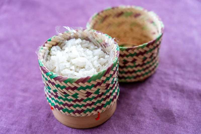 昨年のタイ旅行で手に入れたこのカゴ、今回初めて使うことができました