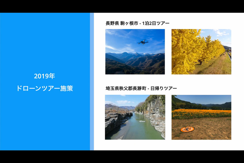 2019年の「ドローンツアー施策」