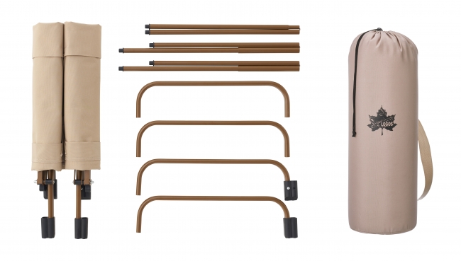 組み立て式で収納バッグも付属