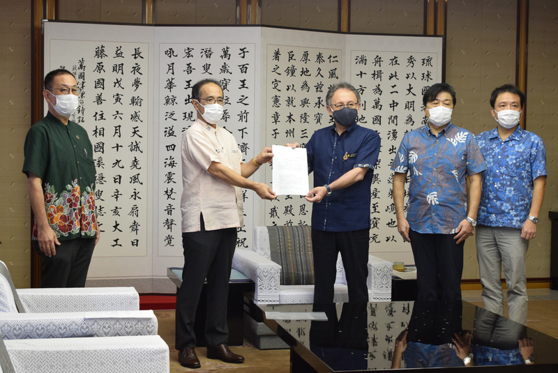 沖縄ツーリズム産業団体協議会は新型コロナ感染防止や観光事業者支援などを沖縄県へ要請した