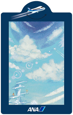 パラリンアーティストによるしおりのデザイン。田村健氏による「Summer moment-夏の一瞬-」