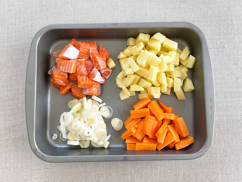 お上品に小さめに切ってみました