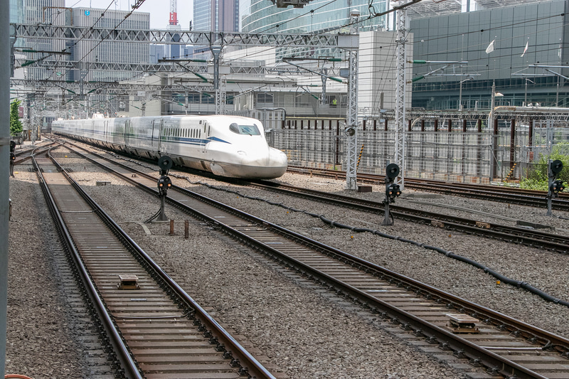 ちなみに取材時にN700S（R0）が入線してきた