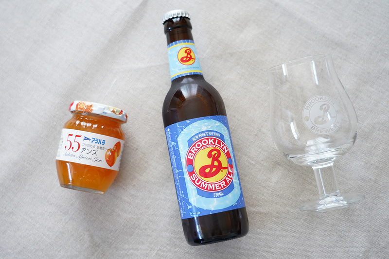 「BLOOMING SUMMER」の材料。冷蔵庫にあるジャムが大変身