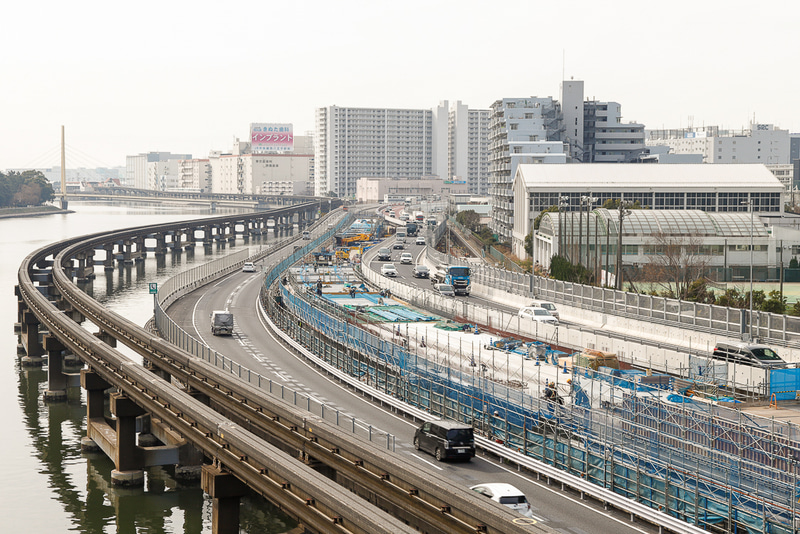 鮫洲埋立部区間の2019年1月時点