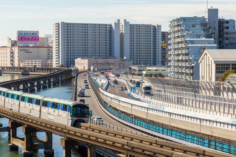 鮫洲埋立部区間の2020年1月時点