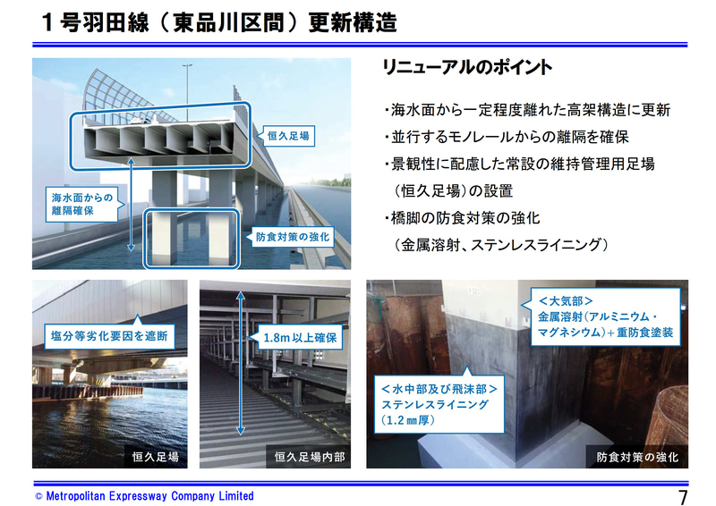 東品川桟橋区間のリニューアル
