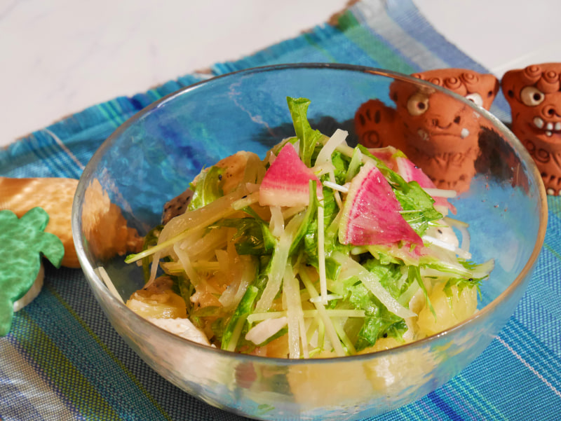 「青パパイヤのトロピカルサラダ」