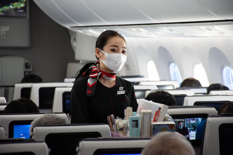 機内販売も従来どおり行なう