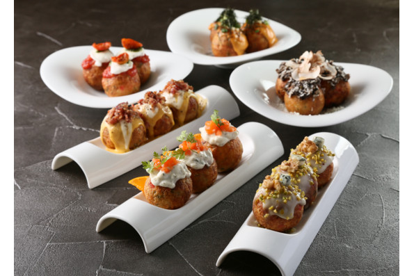 マキコレワイン酒場限定たこ焼 全6種（500円～）