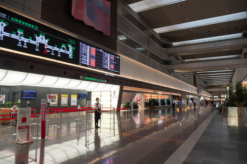 7月1日に運用を再開した羽田空港第1ターミナル北ウイング