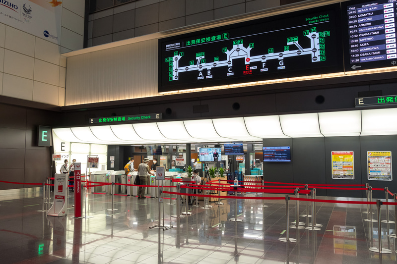 7月1日に再開した保安検査場E