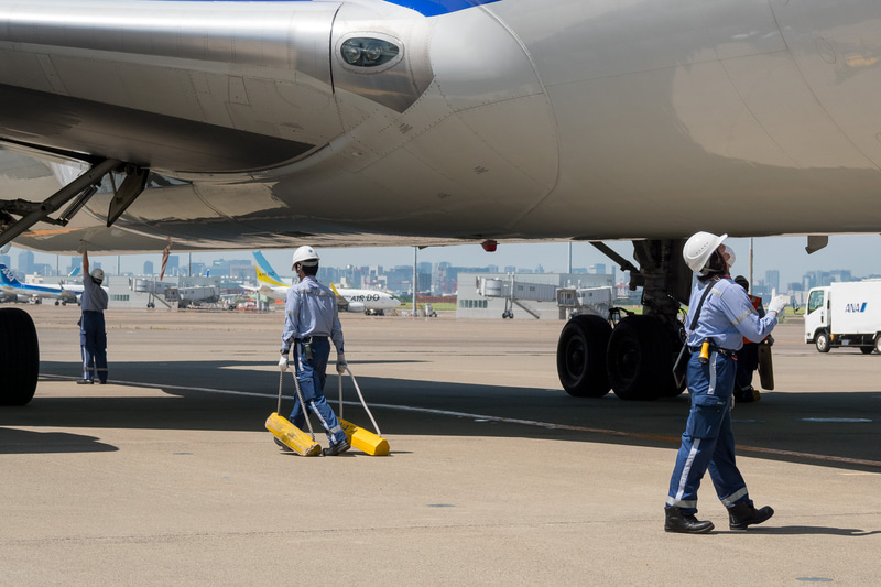 到着後すぐにそれぞれの作業へ
