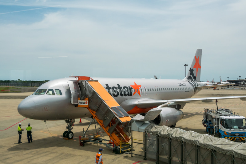 出発を待つGK109便