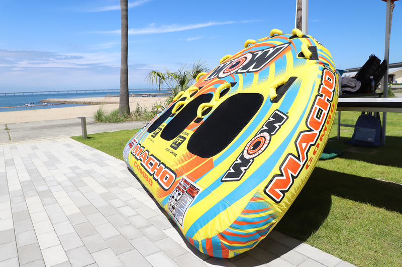 テントで受け付けて、いざトーイングチューブへ！