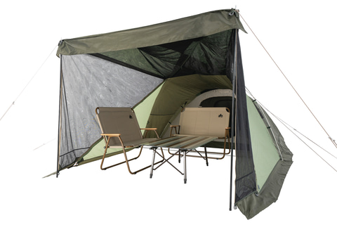 ロゴス、大型2ルームテントの「neos PANELダブルリビングドーム XL-BJ